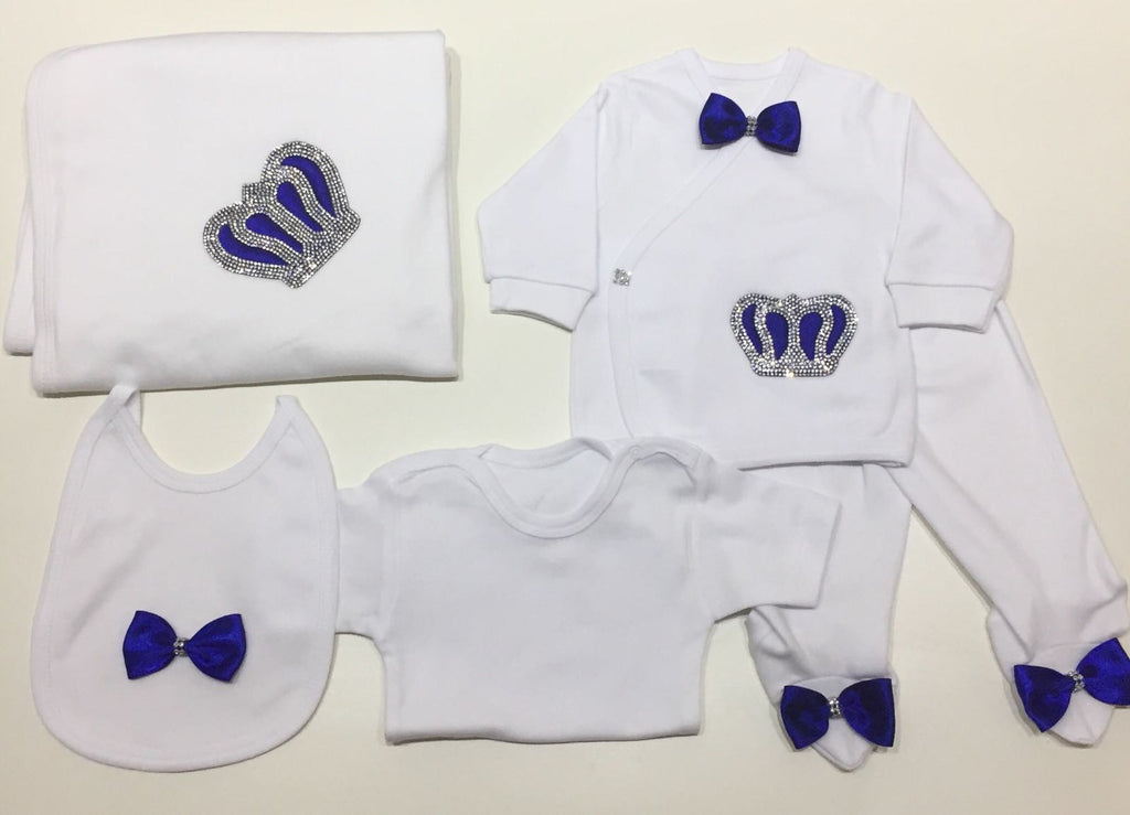 5 Pieces Set Royal Blue - Baby Essentially