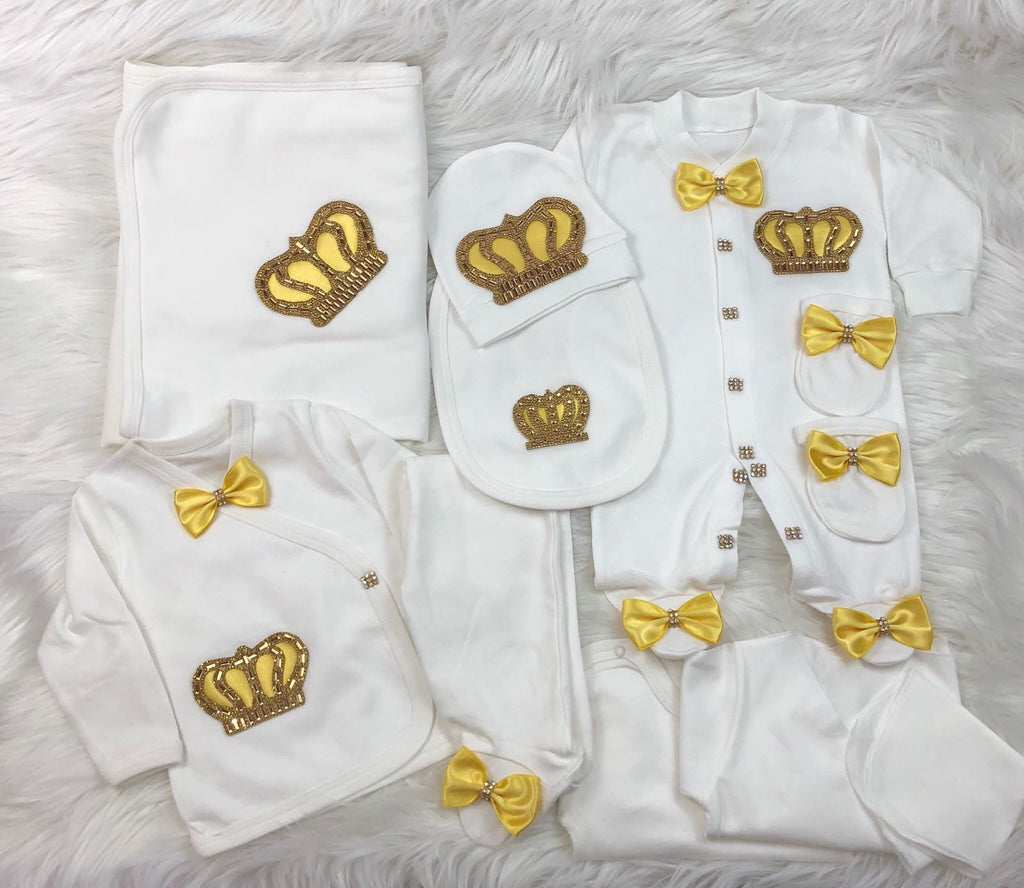 10 Pieces Prince Yellow & Gold - Baby Essentially