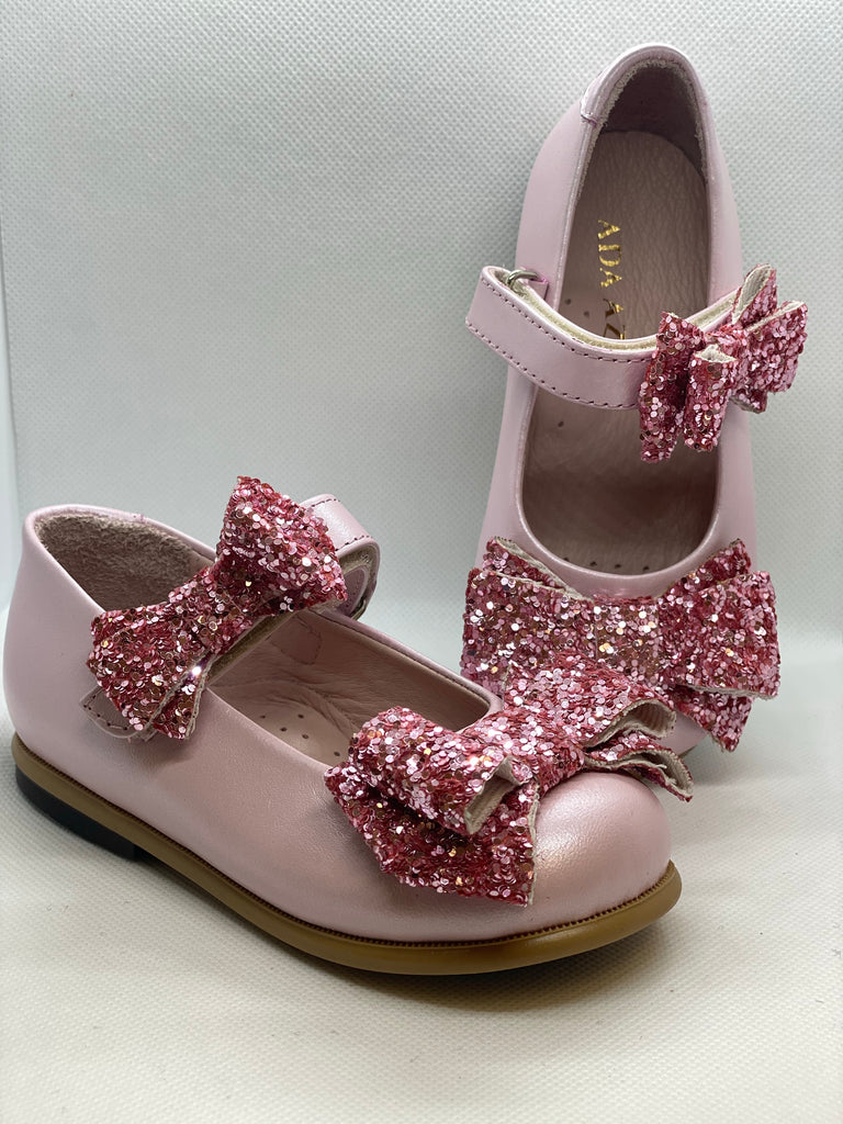 Bow Pink MJ Shoes - Baby Essentially