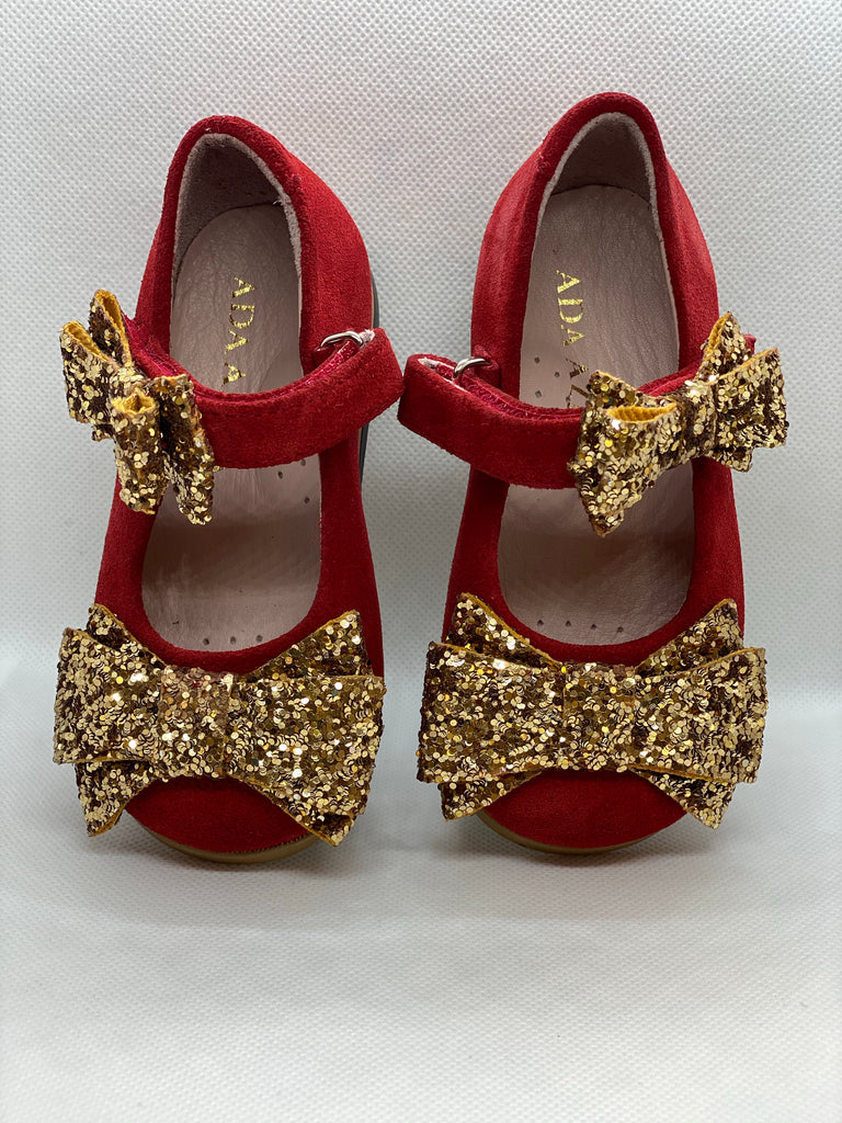 Red Gold MJ shoes - Baby Essentially
